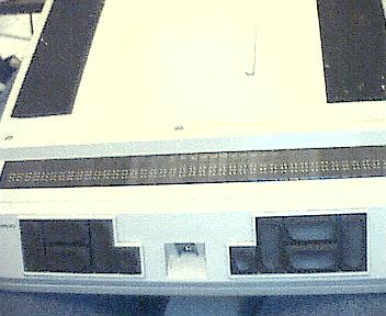 Photo of unopened unit, showing Braille cells & control button clusters.