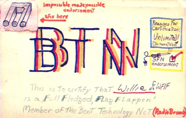 The ORIGINAL 'BTN Membership card'