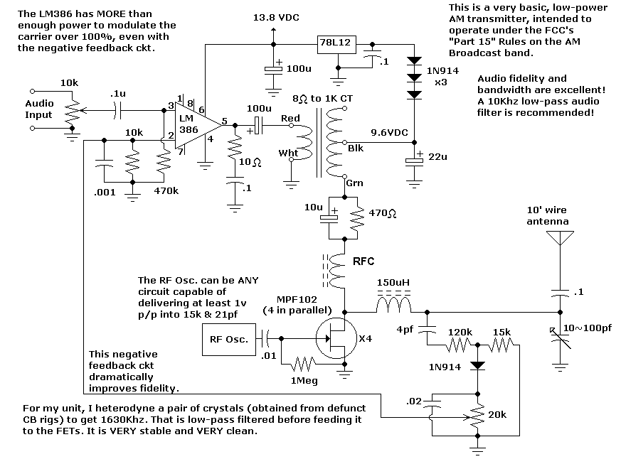 Mini transmitter schematic Mini transmitter schematic