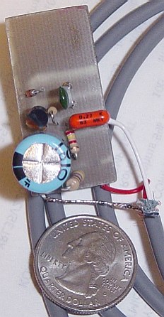Top view of preamp module